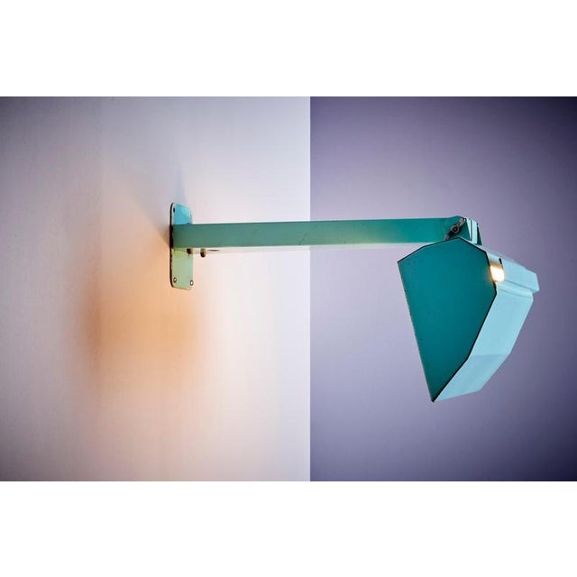 Architectural French Wall Lamp, 1950s For Sale - Image 4 of 10