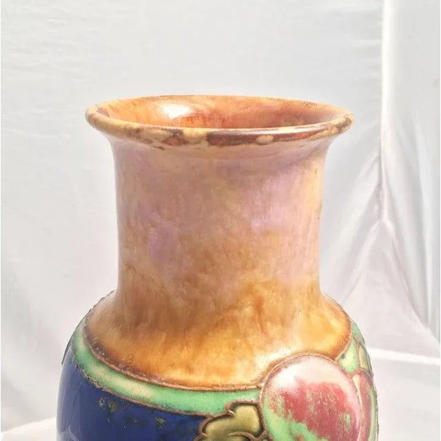 Royal Doulton Grape Cluster Vase From the Arts and Crafts Period For Sale - Image 9 of 12