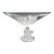 Vintage Lalique Crystal France Plumeria Orchid Glass Pedestal Centerpiece Compote Bowl For Sale