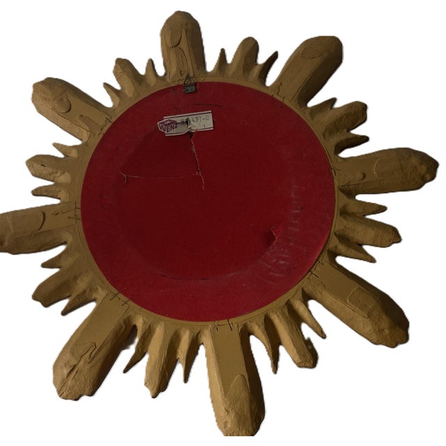 Wood Wenz Giltwood Sunburst Mirror, Germany, 1960s For Sale - Image 7 of 11