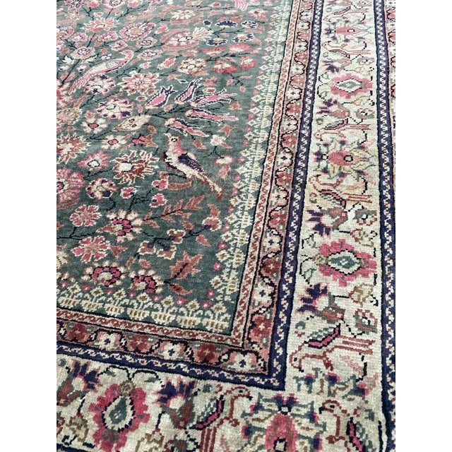 Vintage Silk Turkish Rug For Sale - Image 12 of 18