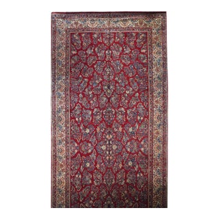 Vintage Persian Sarouk Area Rug 10'0'' X 23'5'' For Sale