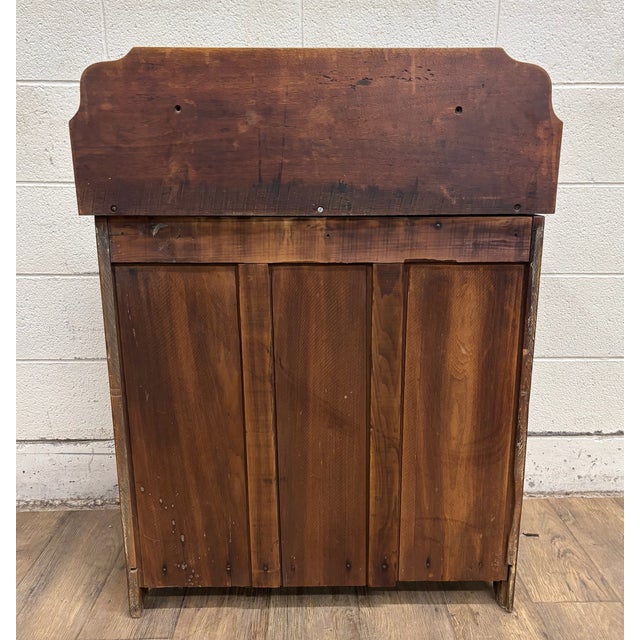 Antique 19th Century Victorian Carved Washstand Chest Commode For Sale - Image 11 of 12