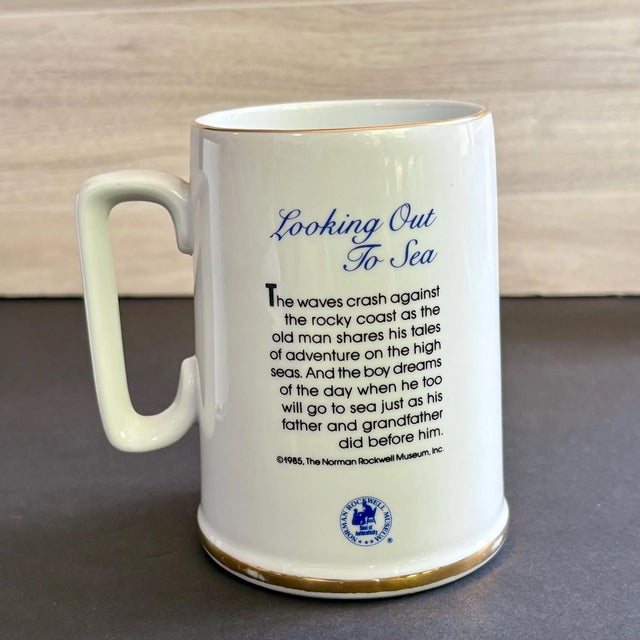 Vintage Norman Rockwell Ceramic Mugs Set of 2 For Sale In Miami - Image 6 of 9