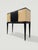 1950s Mid-Century Italian Black Lacquered Parchment Bar Cabinet or Sideboard, 1950s For Sale - Image 5 of 18