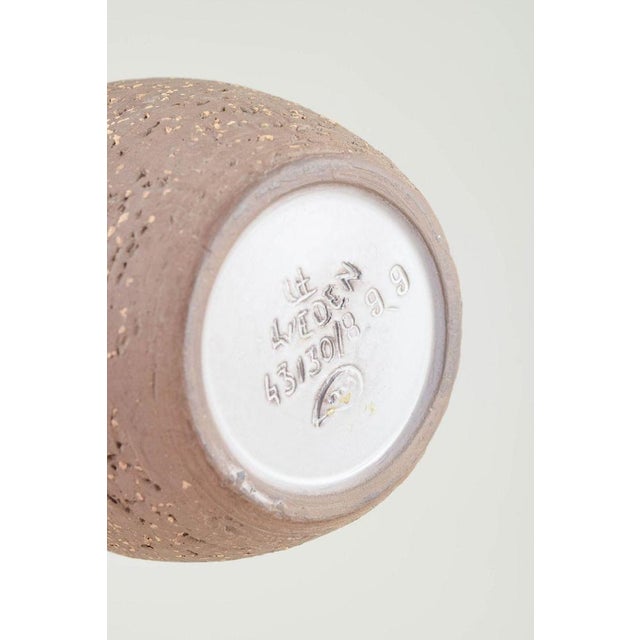 Glazed and Unglazed Stoneware Vase by Mari Simmulson for Upsala Ekeby, 1960s For Sale - Image 3 of 5