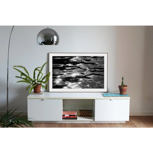 Paper 2021 "Reflections of Lido Island" Abstract Seascape Print For Sale - Image 7 of 9