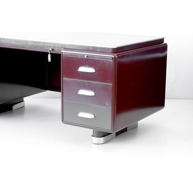 Steel Desk from Ahrend, Netherlands, 1933 For Sale - Image 10 of 14
