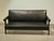 Pierre Jeanneret, SI-41-B sofa in teak and reupholstered in black leather. Jeanneret was commissioned by the city of...
