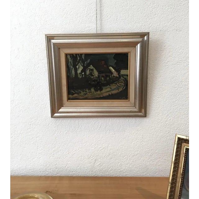 Sylvain Vigny, Promenade du soir, Oil on Wood, Framed For Sale - Image 4 of 10