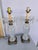 Metal Vintage Early 20th Century Pair Crystal & Brass Lamps -2 For Sale - Image 7 of 12