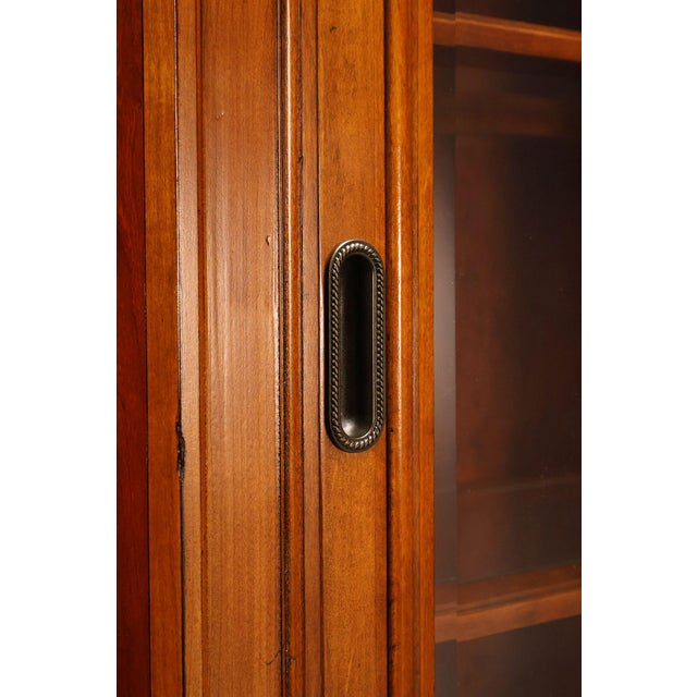 Ethan Allen Townhouse Collection Burlwood China Cabinet For Sale - Image 16 of 18