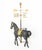Metal American Carousel Horse Form Gilt and Ebonized Metal Weathervane For Sale - Image 7 of 8