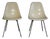 Vintage Cream Fiberglass Chairs by Charles & Ray Eames for Herman Miller, 1950s, Set of 2 For Sale