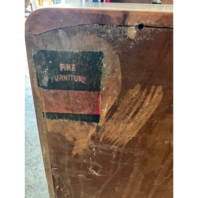 1960s Mid Century Modern Curved Front Heywood Wakefield Cabinet For Sale In Phoenix - Image 6 of 6