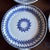 Set of 6 Antique Blue Stick Spatter Fern Plates, 8", Late 19th Century For Sale - Image 16 of 18