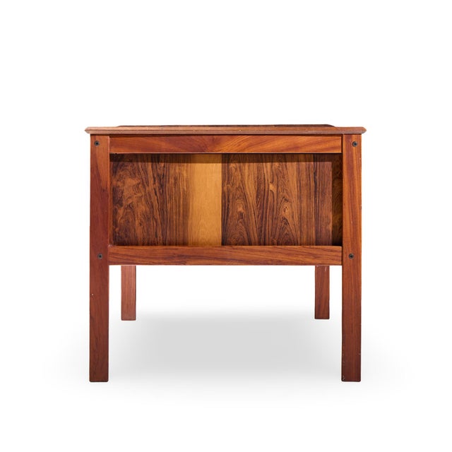 Mid 20th Century Farsø Stolefabrik for Maurice Villency Mid Century Danish Rosewood Desk For Sale - Image 5 of 9