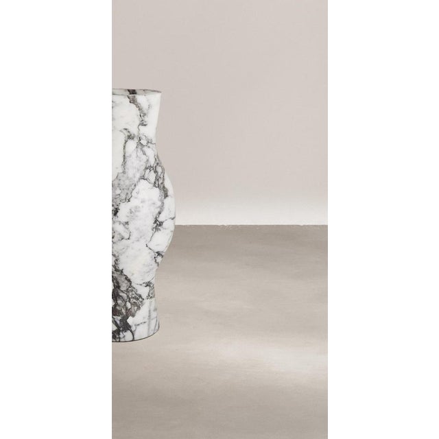 Not Yet Made - Made To Order Rain Vase in Arabescato Marble by Paloma Editions For Sale - Image 5 of 8