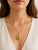 A handsome vintage 14K yellow gold oval locket featuring a finely rendered Lion Rampant motif in raised relief. Long...