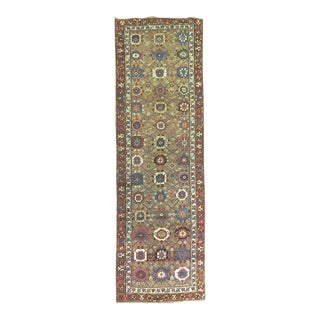Early 20th Century Zabihi Collection Camel Brown Persian Runner - 3'5" x 10'4" For Sale