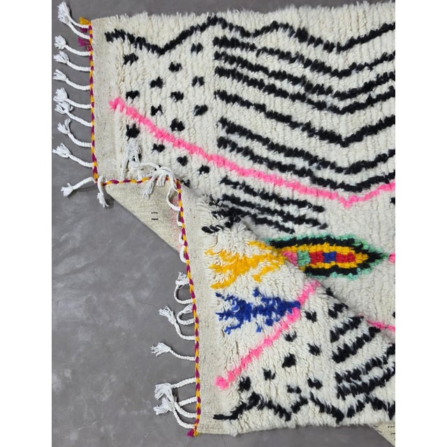 2020s Small Moroccan Azilal Rug - 6.6 X 4.9 Ft For Sale - Image 5 of 7
