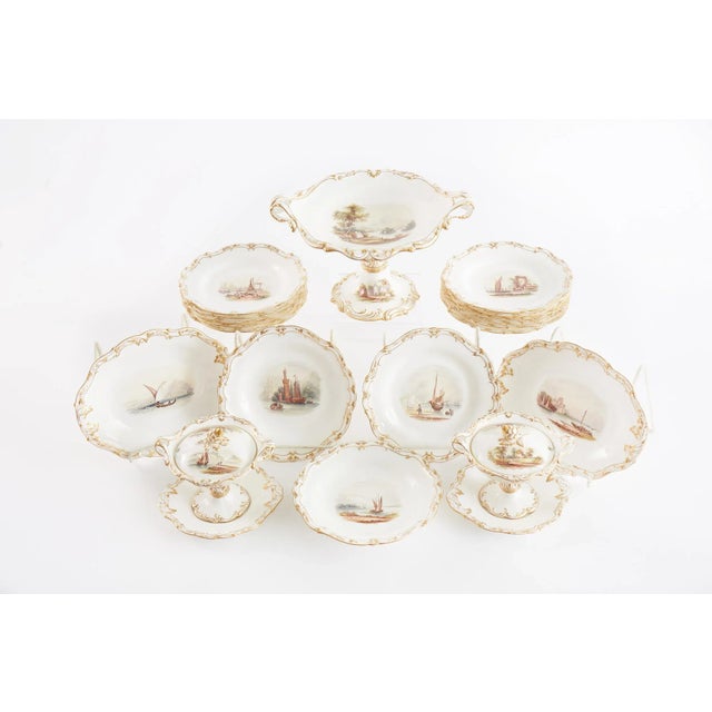 Antique English Porcelain Luncheon Service, 24 Pieces For Sale - Image 12 of 13