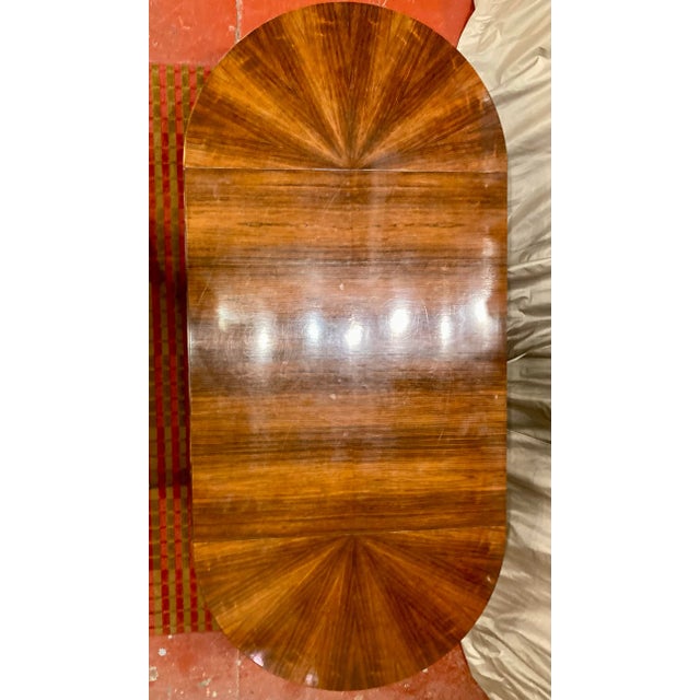 Wood French Art Deco Dining Table For Sale - Image 7 of 7