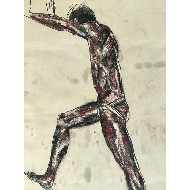 Framed Figurative Drawing on Paper For Sale - Image 14 of 14