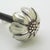 Vintage Italian Sterling Silver 925 and Glass Spoon Rest with Daisies by Ottaviani, 1970s For Sale - Image 4 of 11