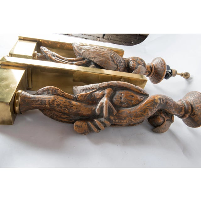 Large Parrot Sconces - A Pair For Sale - Image 12 of 13