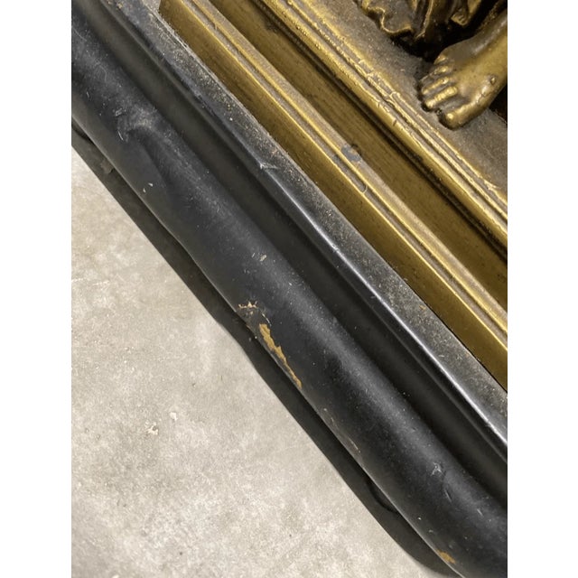 Mid 20th Century Antique Classic Style Spinning Woman & Greyhound Dog Brass Table Lamp For Sale - Image 5 of 6