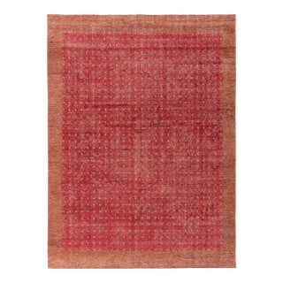 Rug & Kilim’s Pointille Rug in Dark Red, 5x8 For Sale