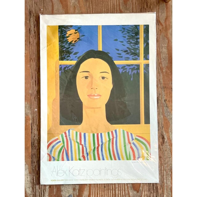 Mid-Century Modern 1980 Alex Katz Hokin Gallery Exhibition Poster For Sale - Image 3 of 12