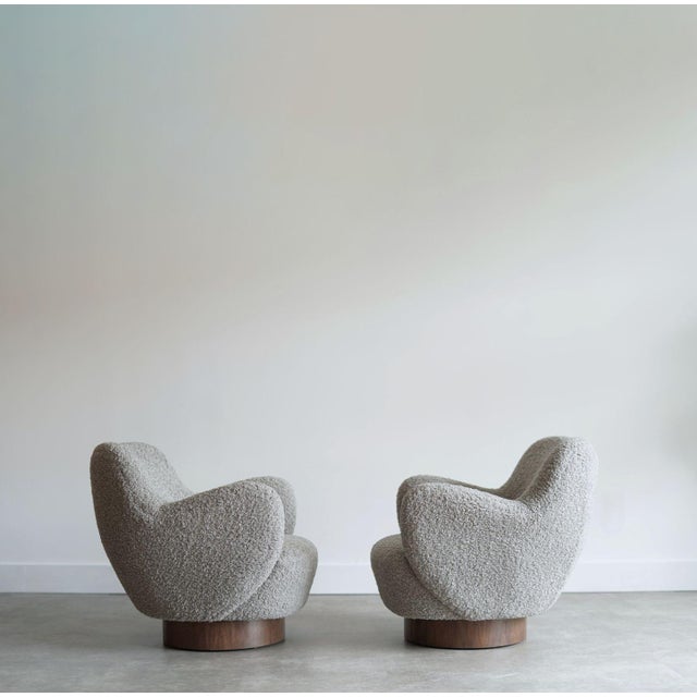 Mid 20th Century Kagan-Dreyfuss Swivel Chairs, Model 100a, by Vladimir Kagan, C. 1960s - Set of 2 For Sale - Image 5 of 10