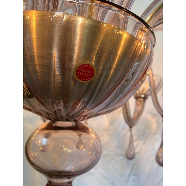 Mid-Century 8-Arm Chandelier from Cesare Toso, 1960s For Sale - Image 7 of 13