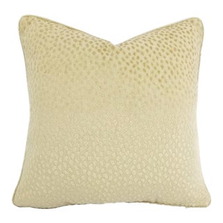 Anna French for Thibaut Spot on in the Color Cream With Self-Welt Pillow Cover For Sale