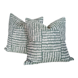 Sister Parish Albert Performance Pillows in Meadow, 22" For Sale