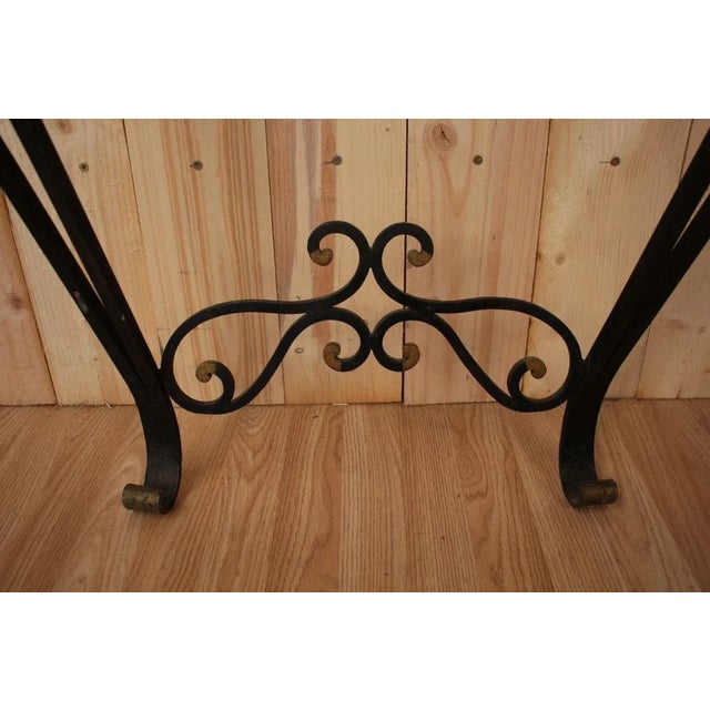 1940s Wrought Iron Console, 1940s For Sale - Image 5 of 10
