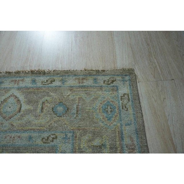 Textile 9x12 Ivory Hand-Knotted Wool Faded Serenity Classic Traditional Carpet Rug For Sale - Image 7 of 15