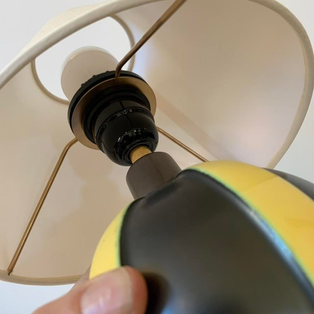 Decorative Ceramic Table Lamp, 1950 For Sale - Image 10 of 12