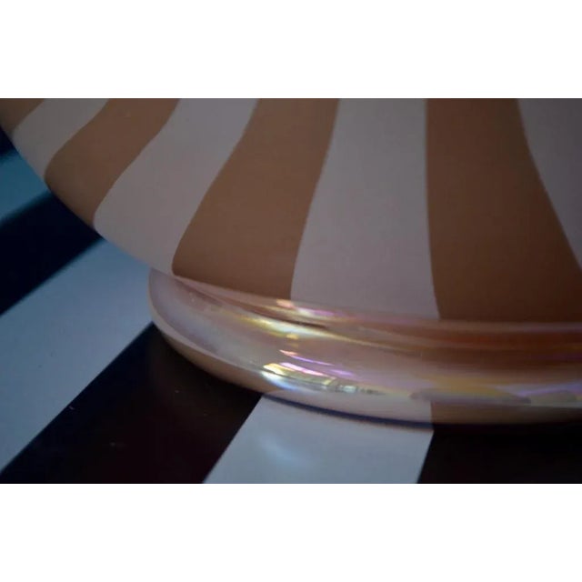 Postmodern Large Vase in Rose Murano Glass For Sale - Image 3 of 8