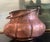 Metal Large Antique Hammered Copper Cauldron For Sale - Image 7 of 9
