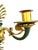 Antique Pair French Empire Gilt Bronze Candle Sconces Floral Scroll Arms For Sale - Image 10 of 17