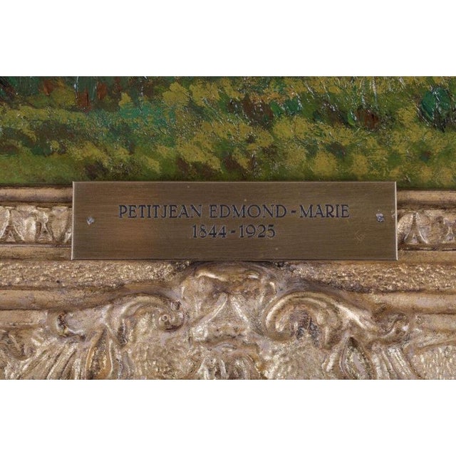 Edmond Marie Petitjean, French Impressionist River Landscape, Oil on Canvas, Framed For Sale - Image 3 of 5