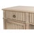 Wood Reeded Pine Pedestal Desk in Stone Grey For Sale - Image 7 of 11
