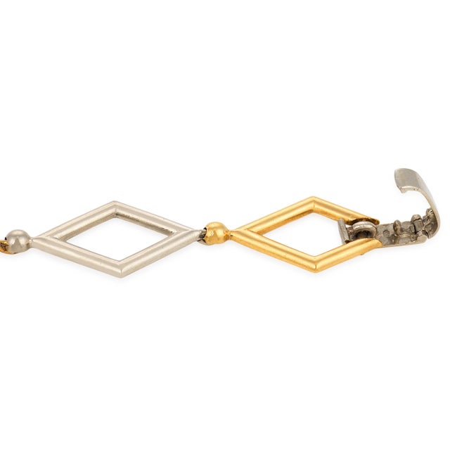 1970s Chaumet French Vintage 18k Yellow and White Gold Bracelet For Sale - Image 5 of 5