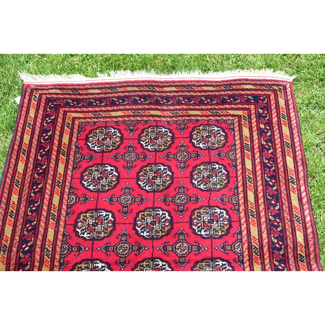 1970s 1970s Vintage Traditional Turkish Anatolian Hand Knotted Ikat Kayseri Rug For Sale - Image 5 of 10