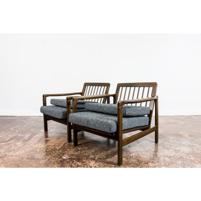Mid-Century Modern Mid-Century Modern Lounge Chairs by Zenon Bączyk, Poland, 1960s, Set of 2 For Sale - Image 3 of 18