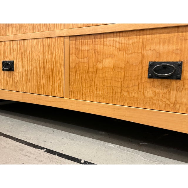 Berkeley Mills Bird's Eye Maple Wood Dresser For Sale - Image 17 of 18