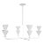 Christiane Lemieux by Visual Comfort Studio Cornet 4-Light Extra Large Chandelier in Plaster Matte White For Sale